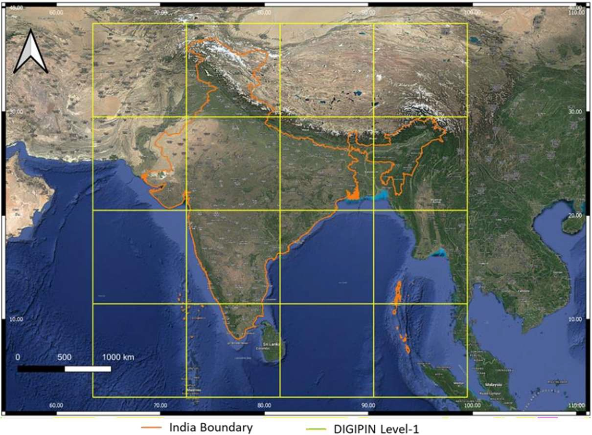 DIGIPIN Bounding Box for India