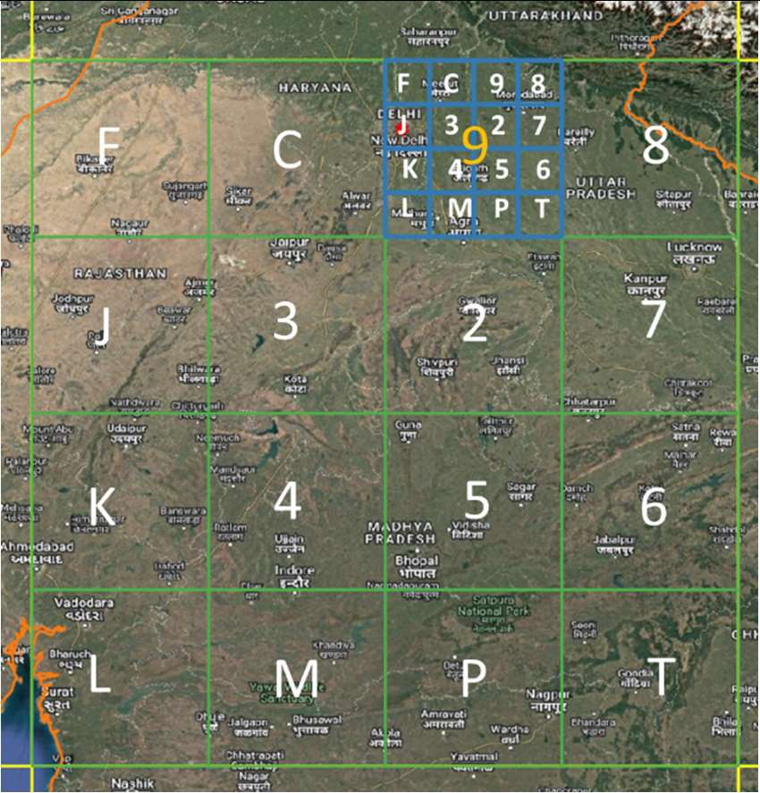 DIGIPIN Level 2 Grid